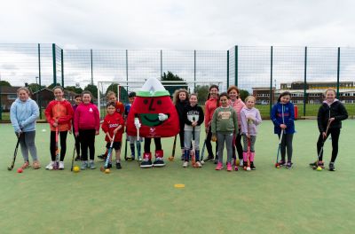 Team Cymru mascot at the Commonwealth Games in 2022